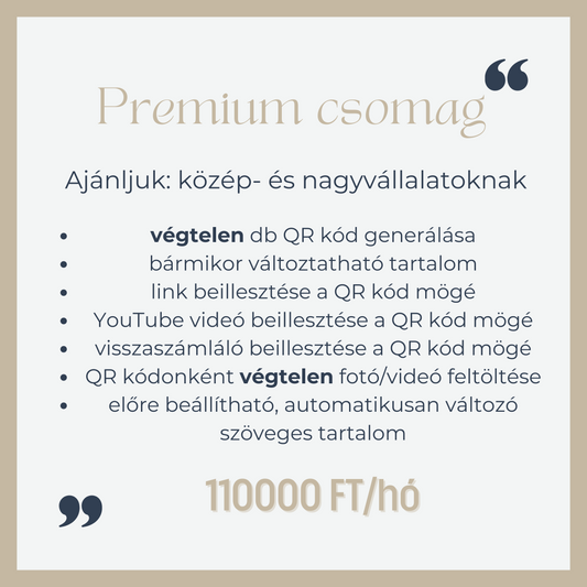 Premium csomag